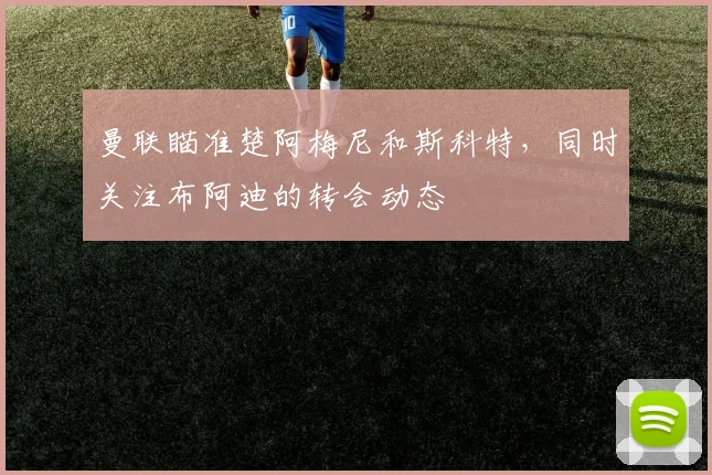 曼联瞄准楚阿梅尼和斯科特，同时关注布阿迪的转会动态